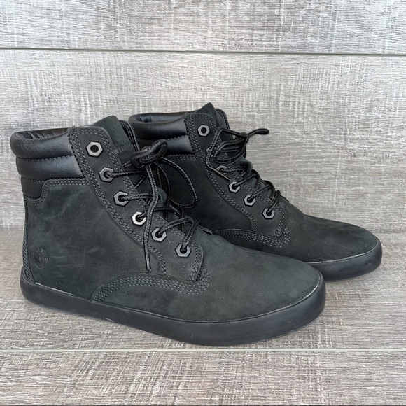 Timberland sz 6 dausette black suede sneaker boot - Picture 2 of 11